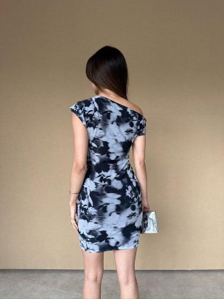 LAVİNİA Mini Elbise 8772 - Gri - 5