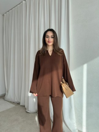 LAWYER Triko Takım 9878 - Acı Kahve 