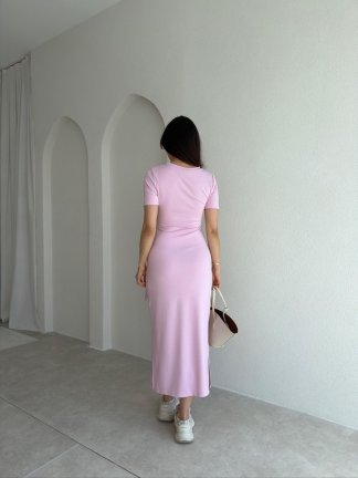 LEBRON Midi Elbise 9051 - Pembe - 3