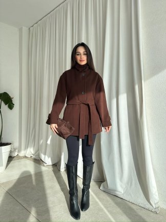 LEGEND Kısa Kaşe Kaban 8752 - Acı Kahve - 2