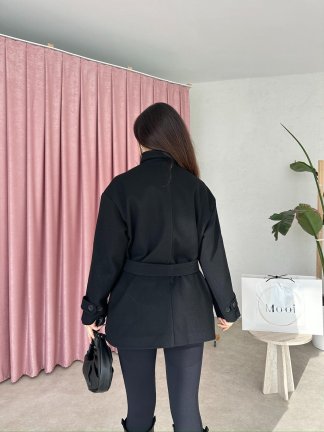 LEGEND Kısa Kaşe Kaban 8752 - Siyah - 5