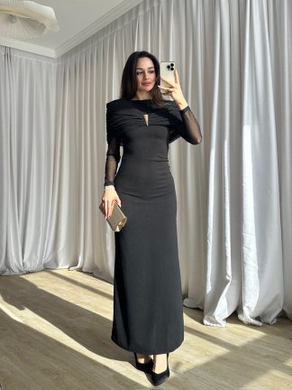 LENORA Maxi Elbise 4795 - Siyah - 2