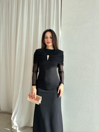 LENORA Maxi Elbise 4795 - Siyah - 3