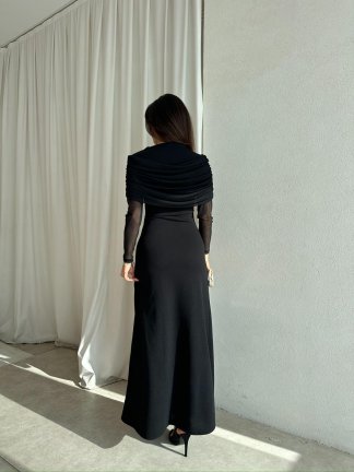 LENORA Maxi Elbise 4795 - Siyah - 4