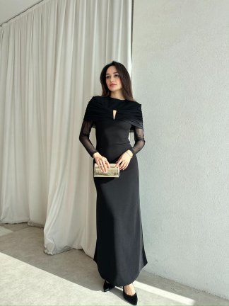 LENORA Maxi Elbise 4795 - Siyah - 3