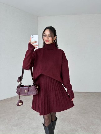 LEVA Takım 9034 - Bordo - 2