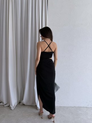 LİGHT Maxi Elbise 5473 - Siyah - 3