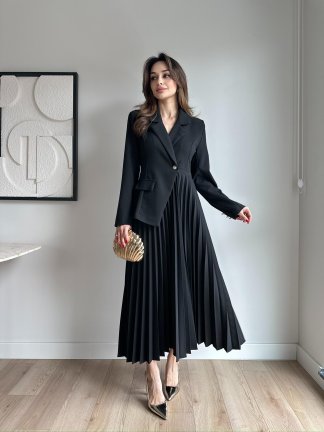 LİLABELLA Maxi Elbise 7441 - Siyah - 2