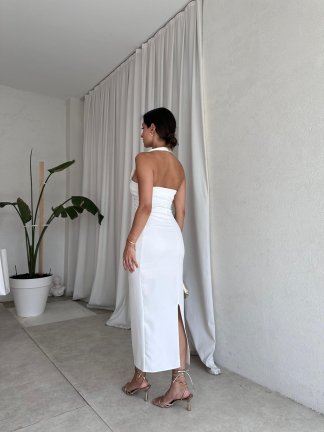 LİLİTH Elbise 8241 - Beyaz - 3