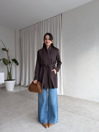 LİNA Trençkot 8835 - Acı Kahve - 3