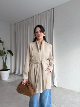 LİNA Trençkot 8835 - Krem - 1
