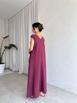 LİNDSAY Maxi Elbise 9732 - Gül Kurusu - 3
