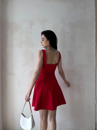 LİSMAN Mini Elbise 5086 - Kırmızı - 2