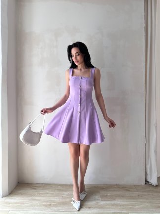 LİSMAN Mini Elbise 5086 - Lila - 2