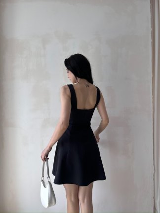 LİSMAN Mini Elbise 5086 - Siyah - 4
