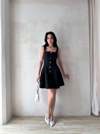 LİSMAN Mini Elbise 5086 - Siyah - 2