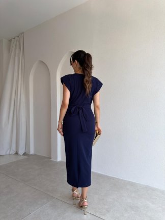 LİXY Midi Elbise 3003 - Lacivert - 3