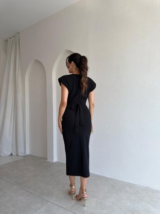 LİXY Midi Elbise 3003 - Siyah - 3