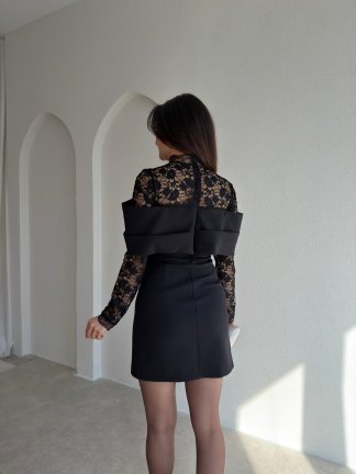 LOLLY Mini Elbise 9059 - Siyah - 3