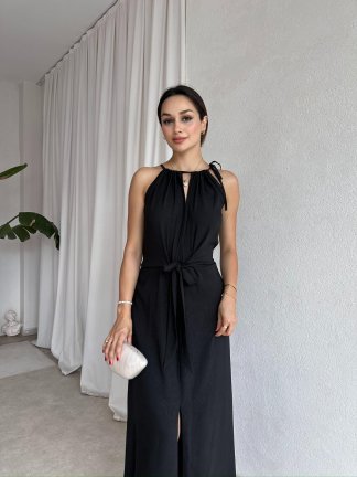 LOPEZ Maxi Elbise 8219 - Siyah - 2