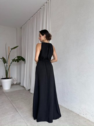 LOPEZ Maxi Elbise 8219 - Siyah - 3