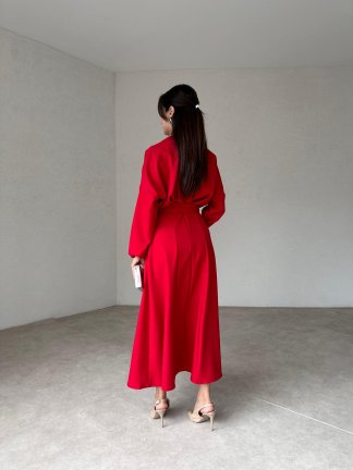 LORENZO Maxi Elbise 1017 - Kırmızı - 3