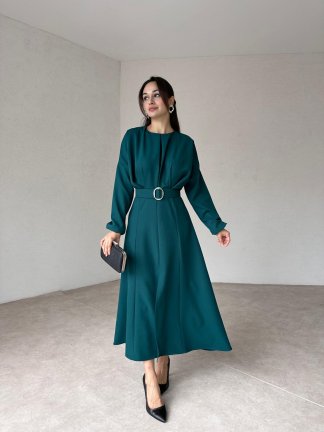 LORENZO Maxi Elbise 1017 - Yeşil - 2