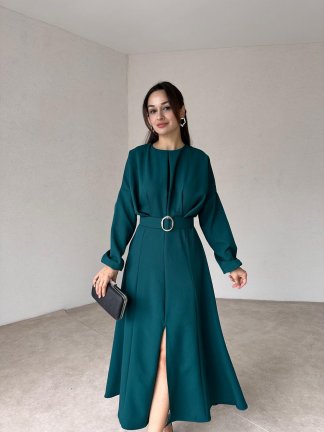 LORENZO Maxi Elbise 1017 - Yeşil 