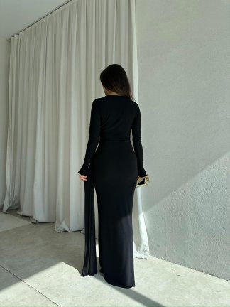  LOST Maxi Elbise 8644 - Siyah - 3
