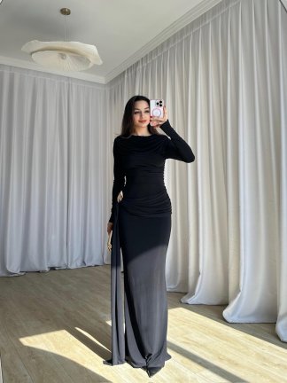  LOST Maxi Elbise 8644 - Siyah - 4