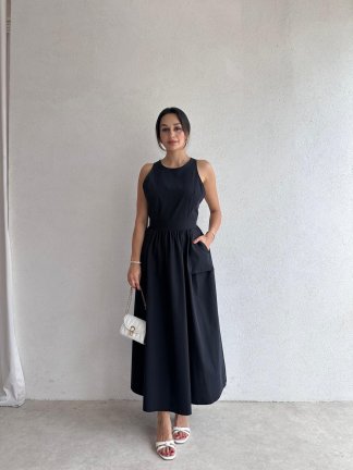 GAMORA Maxi Elbise 8239 - Siyah - 3