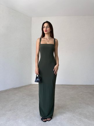 LOVELACE Maxi Elbise 3922 - Yeşil 