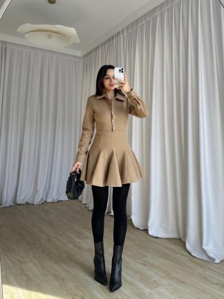 LOVENT Elbise 9935 - Camel - 3