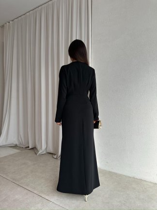 LUXE Maxi Elbise 8588 - Siyah - 4