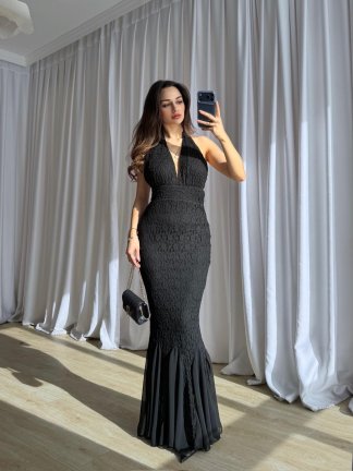 MADAM Maxi Elbise 8802 - Siyah - 2