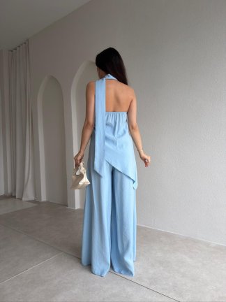 MAESTRO Fularlı Takım 9079 - Bebe Mavisi - 3