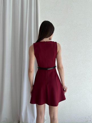 MAGENTA Mini Elbise 5040 - Bordo - 3