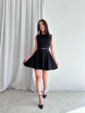 MAGENTA Mini Elbise 5040 - Siyah - 2