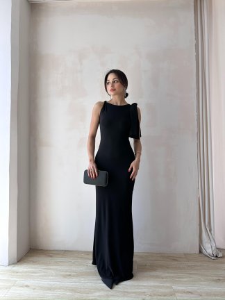 MAGNUS Maxi Elbise 2923 - Siyah - 2
