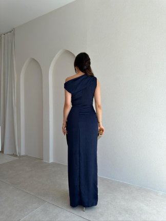 MAJA Maxi Elbise 8910 - Lacivert - 3