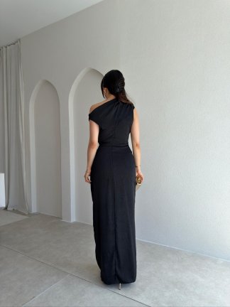 MAJA Maxi Elbise 8910 - Siyah - 3