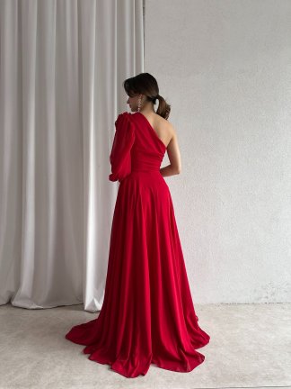 MALTHA Maxi Elbise 8967 - Kırmızı - 5