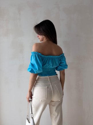 MALVİNA Crop 6621 - Mavi - 2