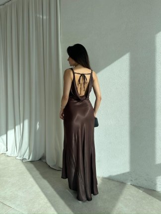 MANGA Elbise 8535 - Acı Kahve - 4