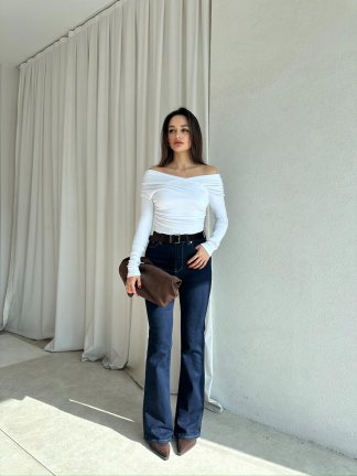 MARİA Bluz 8747 - Beyaz - 2