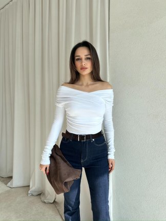 MARİA Bluz 8747 - Beyaz - 1