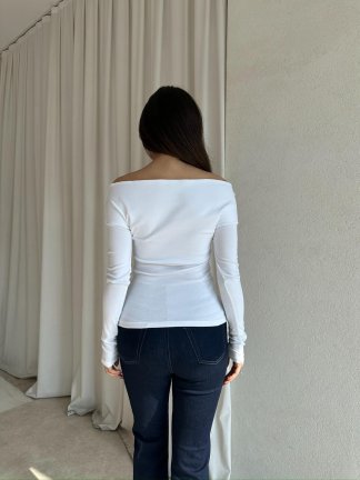 MARİA Bluz 8747 - Beyaz - 4
