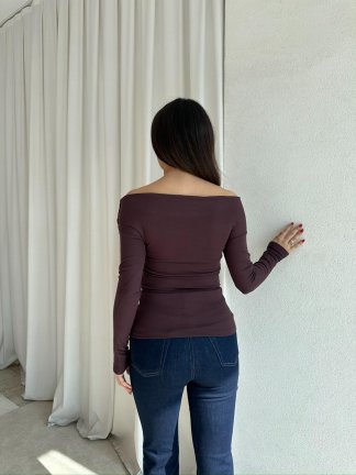 MARİA Bluz 8747 - Acı Kahve - 4