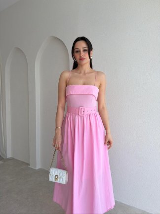 MARUN Maxi Elbise 2100 - Pembe - 2