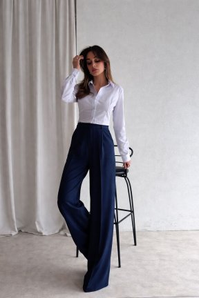 MARVİN Palazzo Pantolon 5035 - Lacivert - 1